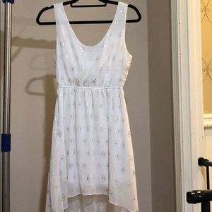 White flowy summer dress